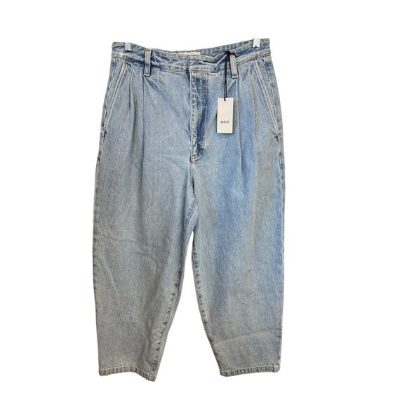 AGOLDE NWT Becker Pant Tapered Jeans Rotate Wash Size 27 Wide Leg Pleat Revolve - Picture 2 of 10